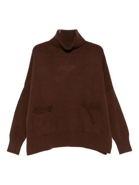  Ma'ry'ya Roll-neck Sweater - Brown 