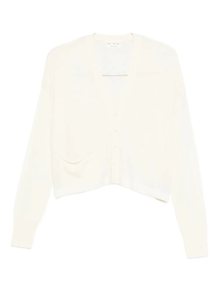  Ma'ry'ya V-neck Cardigan - White 