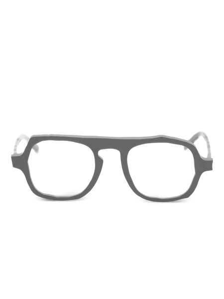  Masahiromaruyama Geometric-frame Glasses - Grey 