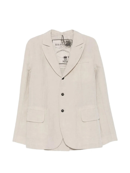 Masnada Bia Notched-lapel Pocket Blazer - Neutrals 
