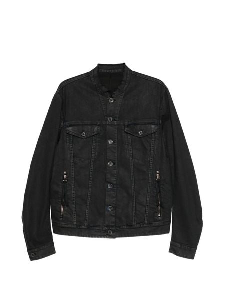  Masnada Button Zipped Skirt Jacket - Black 