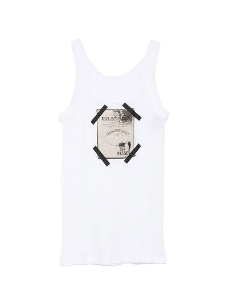  Masnada Graphic-print Vest - White 
