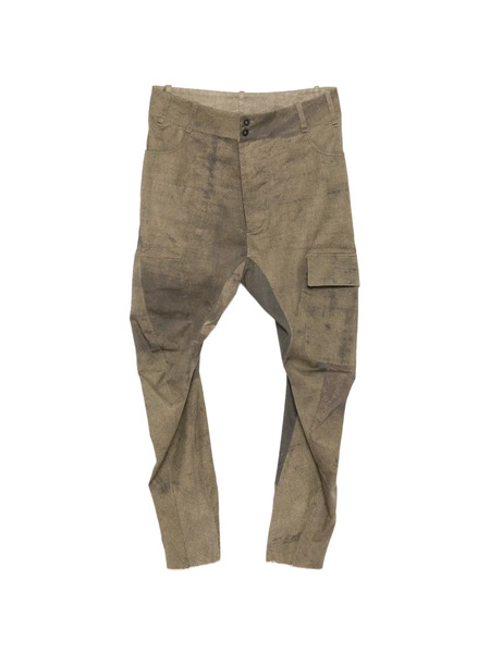  Masnada Patchwork Trousers - Brown 