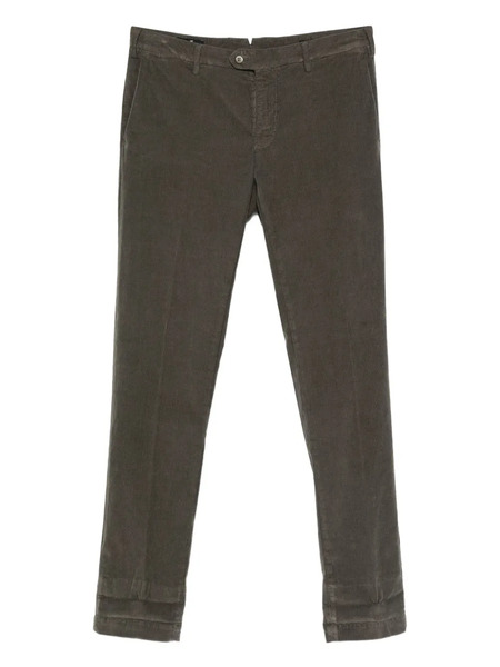  Mason's Buttoned Straight-leg Trousers - Green 
