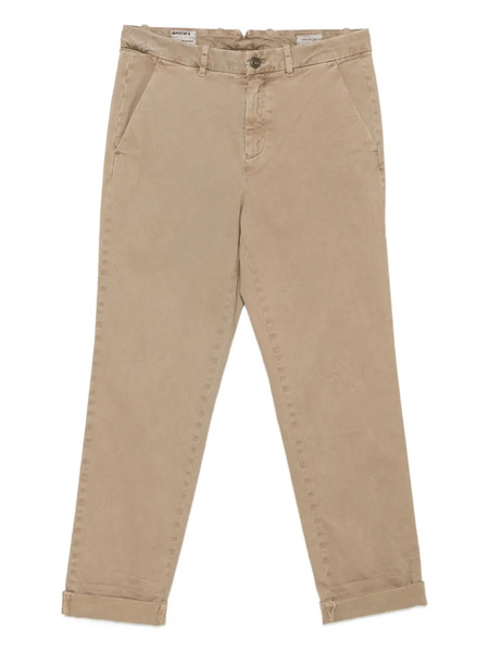  Mason's Turn-up Chino Trousers - Neutrals 