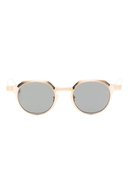 Massada Geometric-frames Sunglasses - Gold 