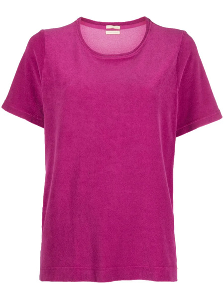  Massimo Alba Crew-neck Cotton Blend T-shirt - Pink 