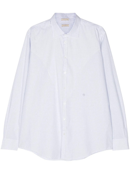  Massimo Alba Genova Checked Cotton Shirt - White 