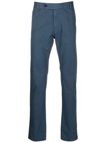  Massimo Alba Off-centre Button Chinos - Blue 