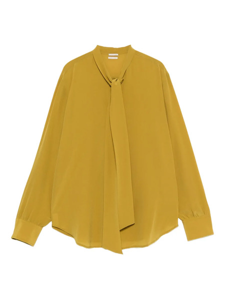  Massimo Alba Sheila Neck-tie Blouse - Green 
