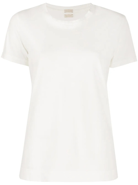  Massimo Alba Side Slit Crew Neck T-shirt - White 