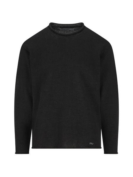  Massimo Osti Studio Ribbed Crew-neck Sweater - Black 