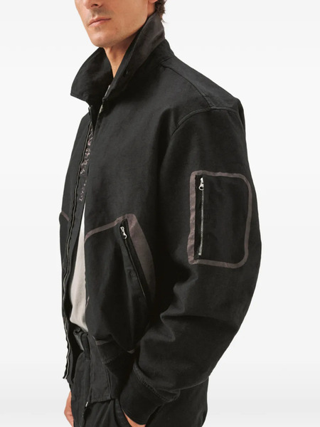  Massimo Osti Studio Zip Pockets Jacket - Black 