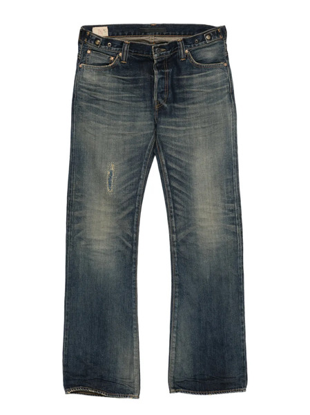  Mastercraft Union Buttoned Belt-loop Jeans - Blue 