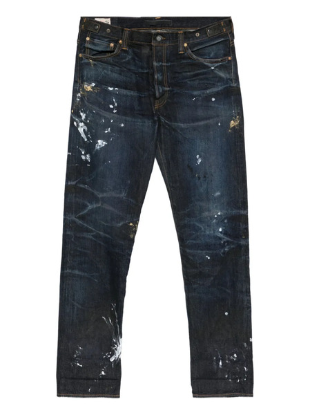  Mastercraft Union Edo Paint-splatter Jeans - Blue 