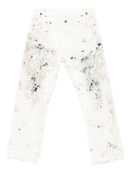  Mastercraft Union Paint-splatter Jeans - Neutrals 