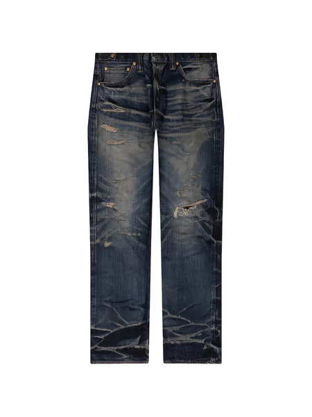  Mastercraft Union Repaired Straight Jeans - Blue 