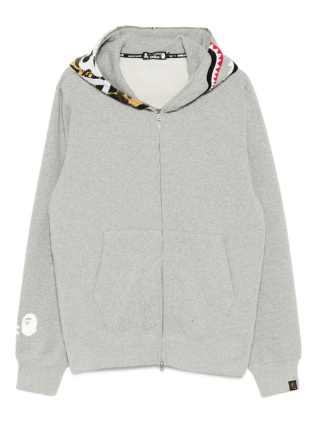 Mastermind Japan X Bape Camo-panel Hoodie - Grey 