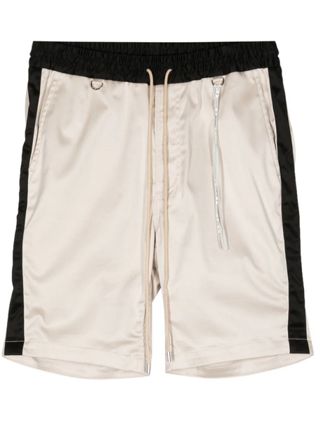  Mastermind World Colour-block Cotton Shorts - Neutrals 