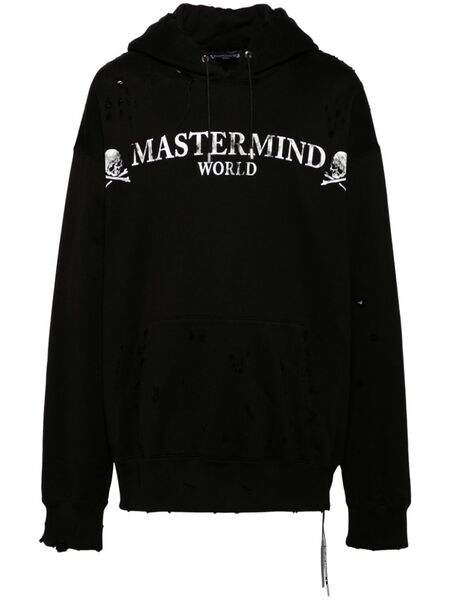  Mastermind World Logo-print Hoodie - Black 