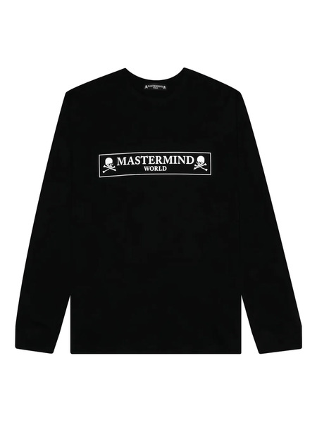  Mastermind World Logo-print Long-sleeve T-shirt - Black 