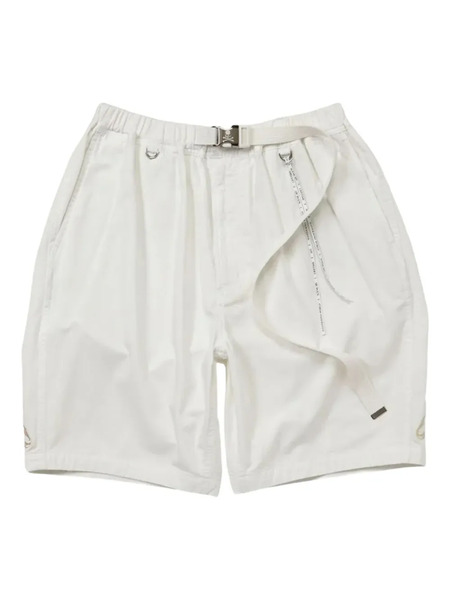  Mastermind World Skull-embellished Belted Cargo Shorts - White 