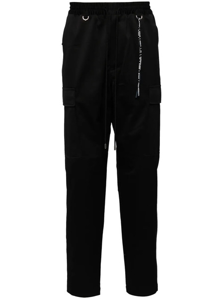  Mastermind World Tapered Cargo Trousers - Black 