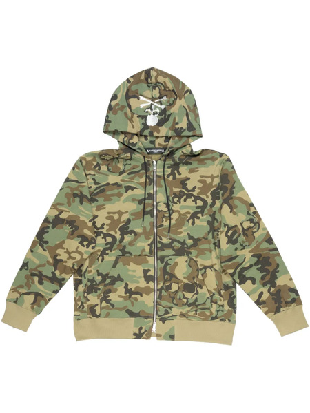  Mastermind World Zip-up Hoodie - Green 