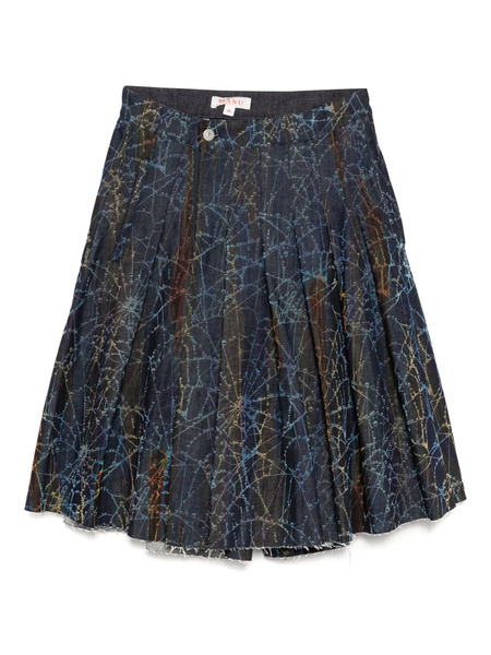  Masu All-over Graphic Print Shorts - Blue 