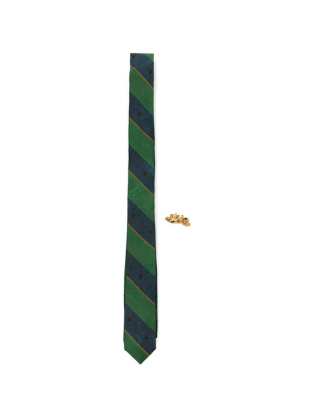  Masu Striped Tie - Green 