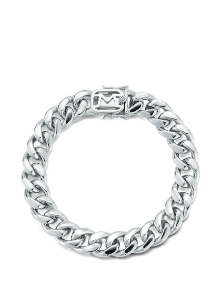 Mateo Cuban-link Chain Bracelet - Silver 