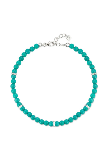 Mateo Hex Nut Turquoise Bracelet - Silver 