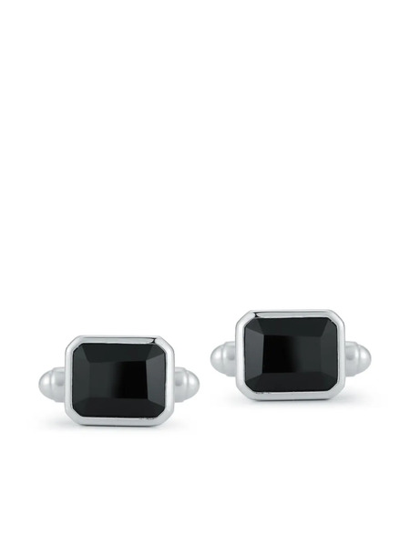  Mateo Sterling Silver Onyx Cufflinks 