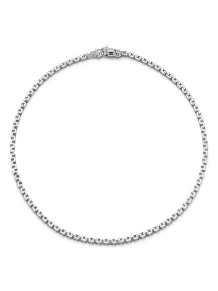  Mateo Sterling Silver Square Link Necklace 