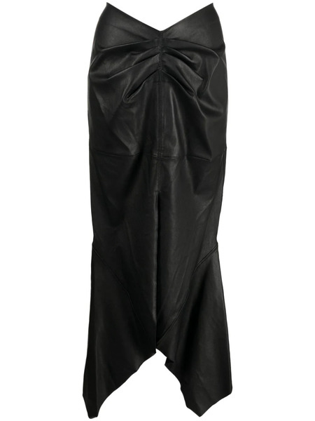  Maticevski Analogy Leather Midi Skirt - Black 