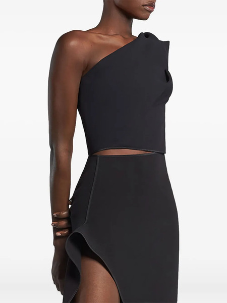  Maticevski One-shoulder Long-sleeve Top - Black 