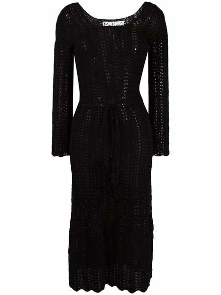  Matimì Crochet Tie-waist Dress - Black 