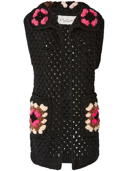  Matimì Molly Crochet-knit Vest - Black 