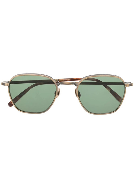  Matsuda Logo-engraved Square-frame Glasses - Gold 
