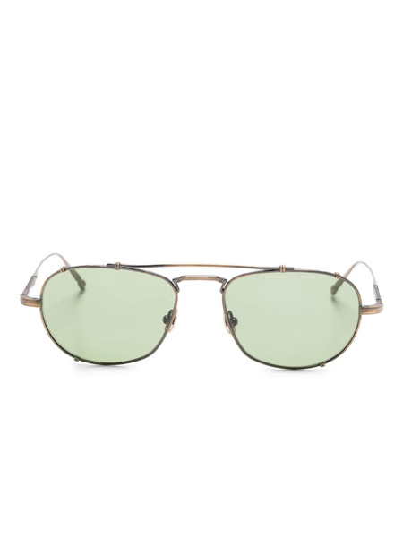  Matsuda M3151 Metal Oval-frame Sunglasses - Gold 