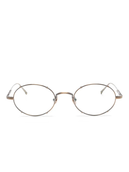  Matsuda M3150 Oval-frame Metal Glasses - Gold 