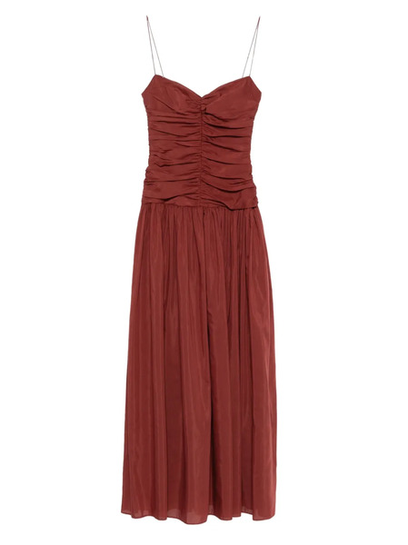  Matteau Gathered Drop Waist Maxi Dress - Brown 