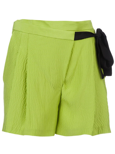  Matthew Williamson Belt Tie Shorts - Green 