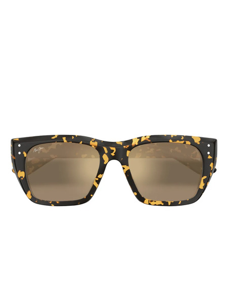  Maui Jim Aloha Lane Tortoiseshell Square Sunglasses - Black 