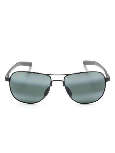  Maui Jim Guardrails Double-gradient Lenses Pilot-frame Sunglasses - Black 