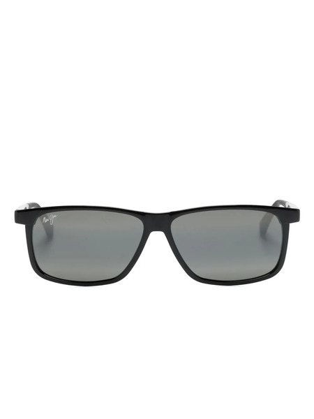  Maui Jim Pulama Rectangle-frame Sunglasses - Black 