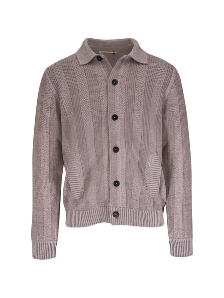  Maurizio Baldassari Buttoned Textured Cardigan - Neutrals 
