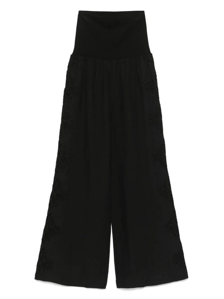 Maurizio Mykonos Wide-leg Trousers - Black 