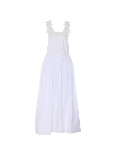  Maurizio Pecoraro Lace Open Dress - White 