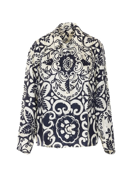  Maurizio Pecoraro Printed Long-sleeved Shirt - Black 